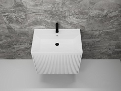 Style Line Мебель для ванной Стокгольм 70 подвесная белый рифленый софт – фотография-5